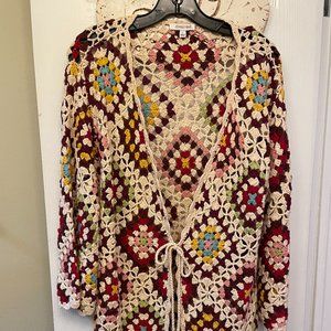 Johnny Was Crochet Cardigan